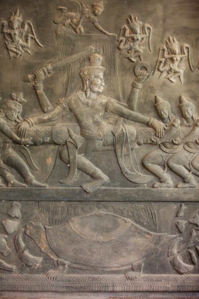 Sculpture du Ramayana, Siem Reap, Cambodge - Unbekannt