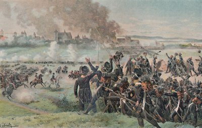 Réapparition de Napoléon sur le champ de bataille avant Ratisbonne, 1809, 1896 - Unbekannt