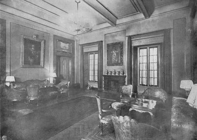Salle de réception pour la visite du roi Victor Emmanuel III et de la reine Elena d