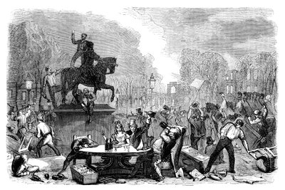 Émeutes de réforme à Queens Square, Bristol, 1831 c1895 - Unbekannt