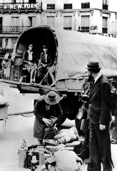 Réfugiés rentrant chez eux, Paris, juillet 1940 - Unbekannt