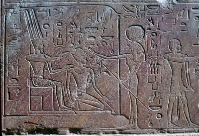 Relief montrant la reine Hatchepsout recevant la bénédiction, Temple d