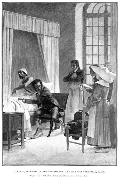 René Théophile Hyacinthe Laennec, médecin français qui a inventé le stéthoscope, 1889 - Unbekannt