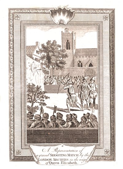 Représentations du concours de tir par les archers de Londres sous le règne de la reine Elizabeth - Unbekannt