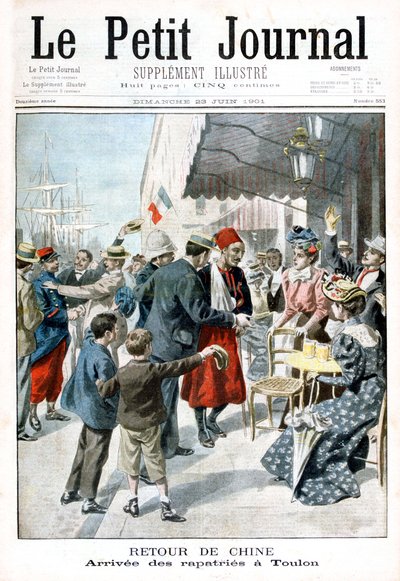 Retour de Chine, arrivée des rapatriés, Toulon, 1901 - Unbekannt