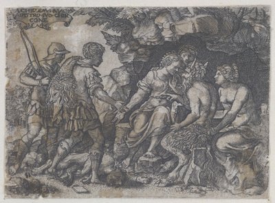 Copie inversée de Thétis et Chiron, 1546 - Unbekannt