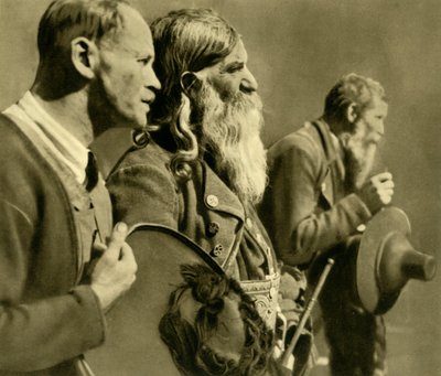 Tireurs priant, Tyrol, Autriche, vers 1935 - Unbekannt