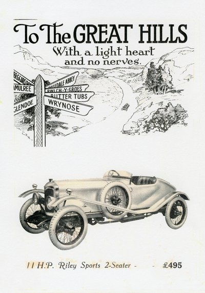 Riley MPH 2-Places Sport, vers 1920 - Unbekannt