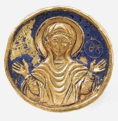 Bague avec chaton émaillé, byzantin, style des 12e-13e siècles, 19e ou 20e siècle - Unbekannt