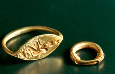 Bague avec inscription, bijou, Tunisie, IIIe-IVe siècle - Unbekannt