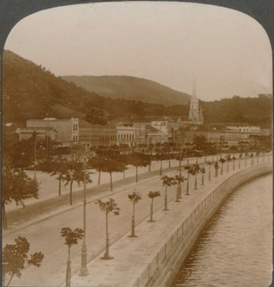 Quai de 5 miles de Rio de Janeiro, encerclant la plus grande baie enclavée du monde, c1900 - Unbekannt