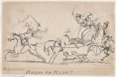 Route vers la ruine!, 1er avril 1803 - Unbekannt