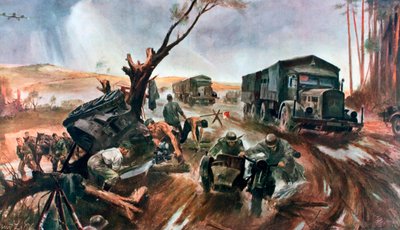 Route vers le front, organisation allemande supérieure - Unbekannt