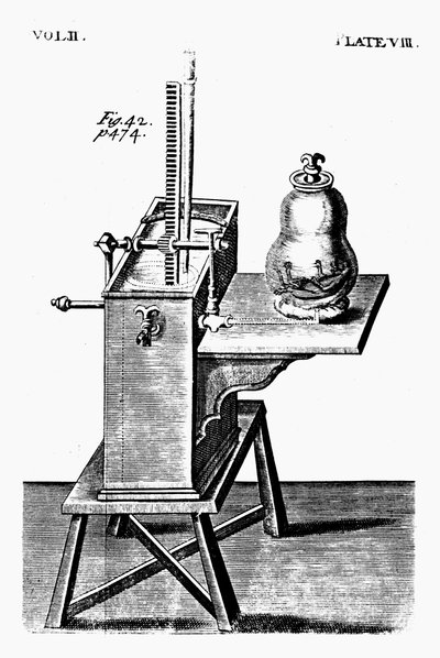 Deuxième pompe à air de Robert Boyle, vers 1660 1725 - Unbekannt