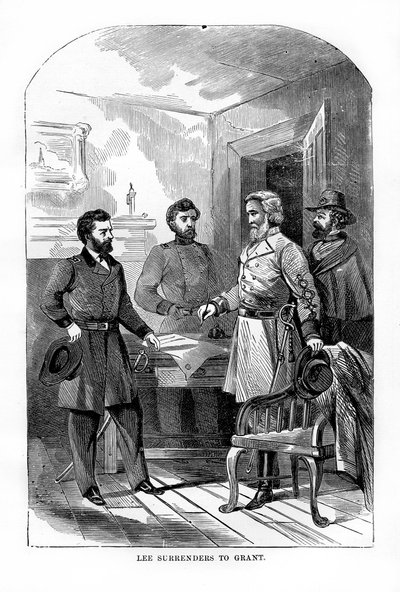 Robert E Lee se rend à Ulysses S Grant, 9 avril 1865, 1872 - Unbekannt