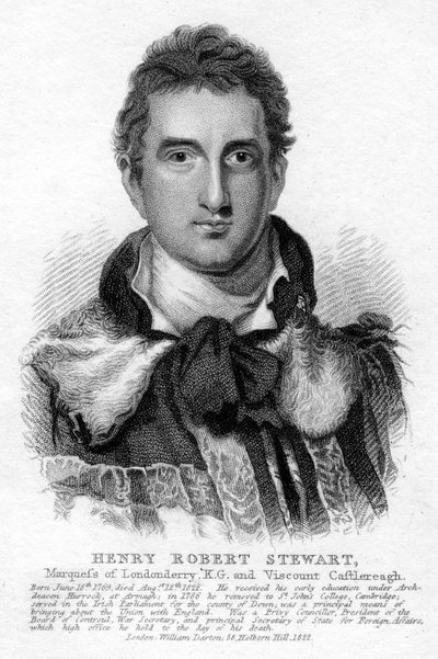 Robert Stewart, 1er marquis de Londonderry, 1822 - Unbekannt