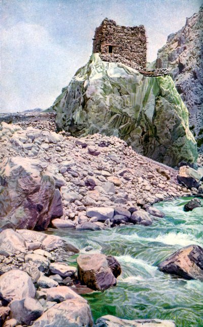 Forteresse rocheuse, frontière afghane, vers 1924 - Unbekannt