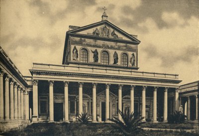 Rome - Façade principale de la basilique Saint-Paul-hors-les-Murs, 1910 - Unbekannt