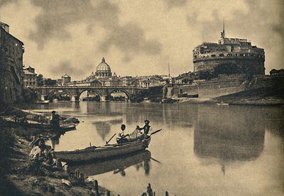 Rome - Le Tibre - Château et pont de S. Angelo. Dôme de Saint-Pierre, 1910 - Unbekannt
