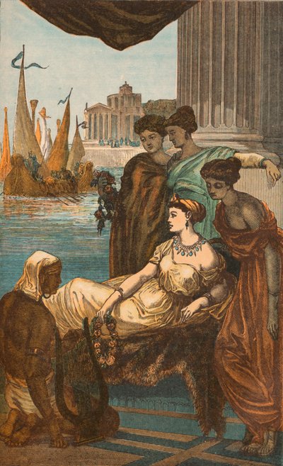 Dame romaine et esclaves, vers 1910 - Unbekannt