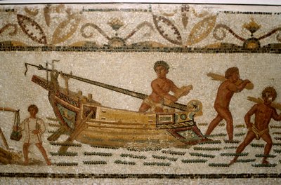 Mosaïque marine romaine, 2ème-3ème siècle - Unbekannt