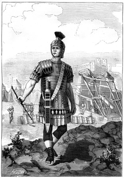 Centurion romain conquérant les Gaulois sous Jules César, 1er siècle av. J.-C. 1882-1884 - Unbekannt