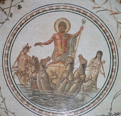 Mosaïque romaine du triomphe de Neptune, 2ème siècle - Unbekannt