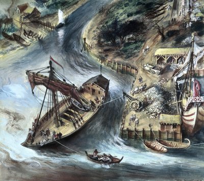 Navire romain et cargaison, Londres, 1er-3e siècle - Unbekannt