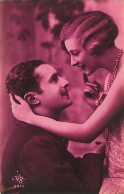 Carte postale romantique, années 1920 - Unbekannt