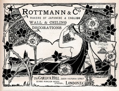 Rottmann & Co., fabricants de décorations murales et de plafond japonaises et anglaises - Unbekannt