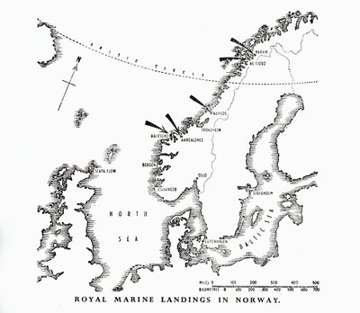 Débarquements des Royal Marines en Norvège, Seconde Guerre mondiale - Unbekannt