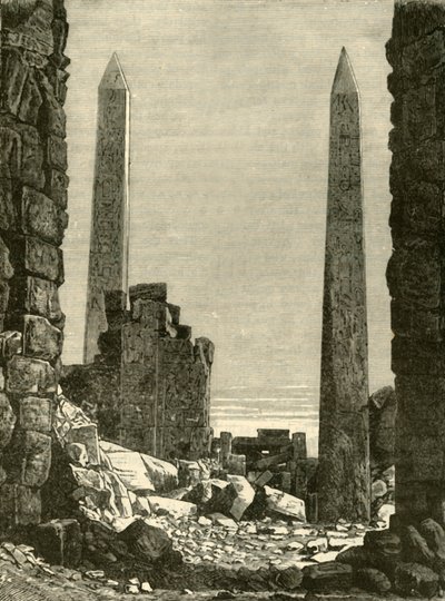 Ruines à Karnak, 1890 - Unbekannt