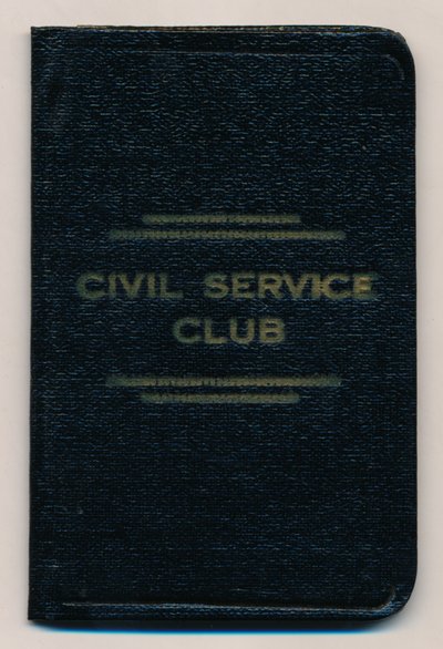 Règles du Civil Service Club, vers 1953 - Unbekannt
