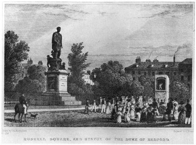 Russell Square et la statue du Duc de Bedford, Londres, 19ème siècle 1907 - Unbekannt