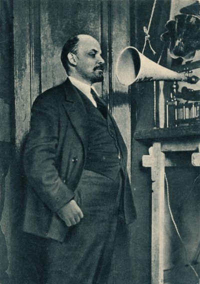 Le leader bolchevique russe Vladimir Lénine lors d