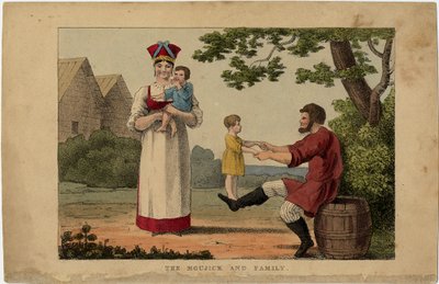 Famille paysanne russe, années 1810 - Unbekannt