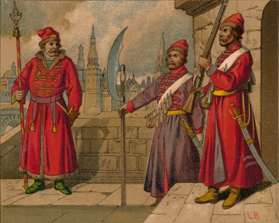 Strelitzi russes et gardes turcs du XVIIe siècle - Officier, soldats - Unbekannt