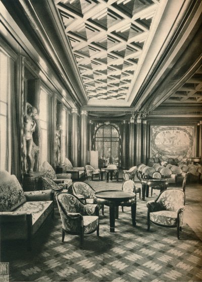 S. S Ile de France, Grand Salon, vers 1927 - Unbekannt