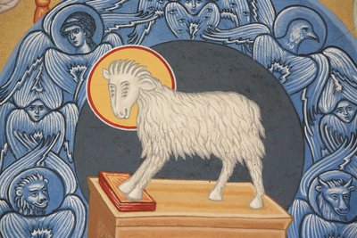 Agneau sacrificiel. Église orthodoxe Saint-Antoine-le-Grand, Saint-Laurent-en-Royans - Unbekannt