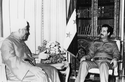Saddam Hussein lors d