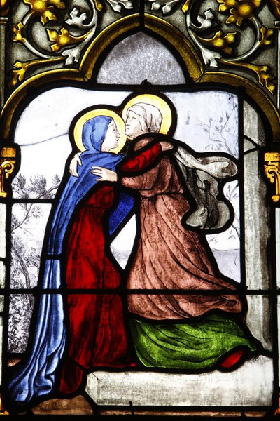Cathédrale Saint-Corentin, Quimper. Vitrail : la Visitation, Quimper, France - Unbekannt