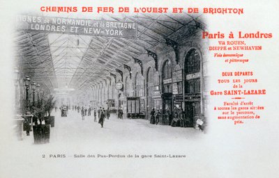 Gare Saint-Lazare, Paris, vers 1900 - Unbekannt