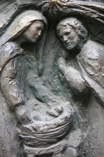 Église Saint-Pierre de Montmartre : sculpture de la porte Notre-Dame : Nativité, Paris - Unbekannt