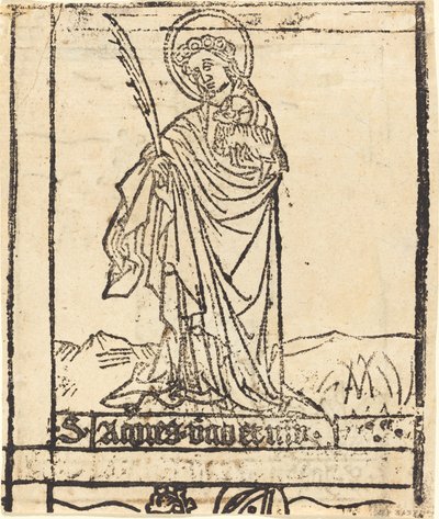 Sainte Agnès [verso] - Unbekannt