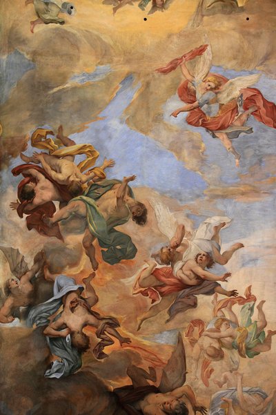 Fresque au plafond de la basilique Saint-Ambroise et Saint-Charles, Rome, Italie - Unbekannt
