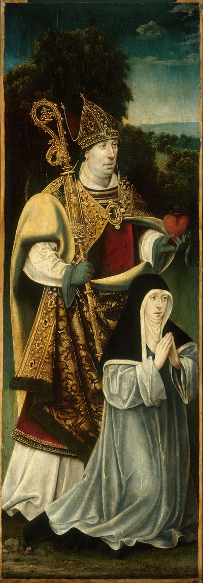 Saint Augustin et une chanoinesse augustinienne, 1525-1550 - Unbekannt