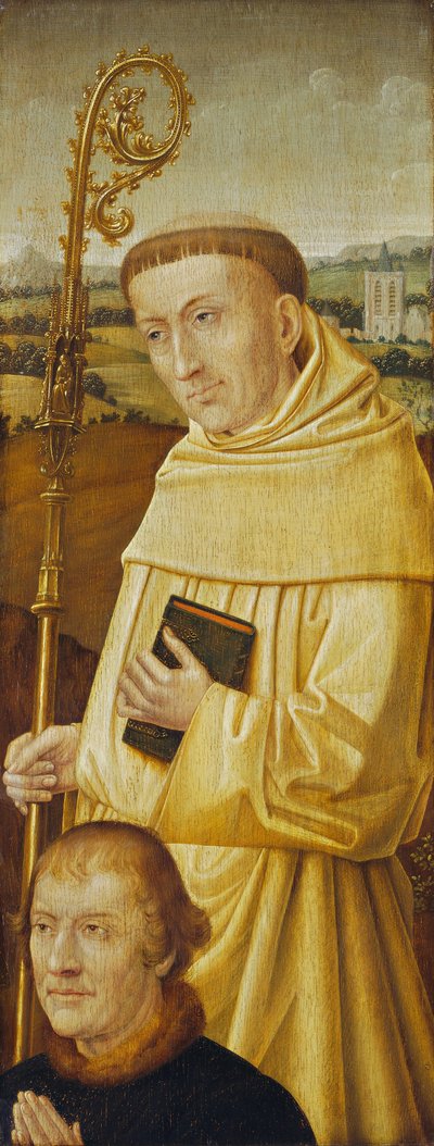 Saint Bernard avec donateur [recto] - Unbekannt