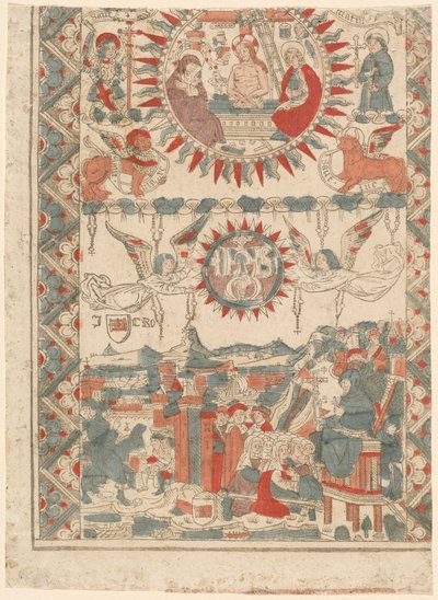 Saint Bonaventure arrivant et prêchant à Lyon, 1480-1490 - Unbekannt