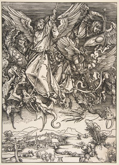 Saint Michel combattant le dragon, de l