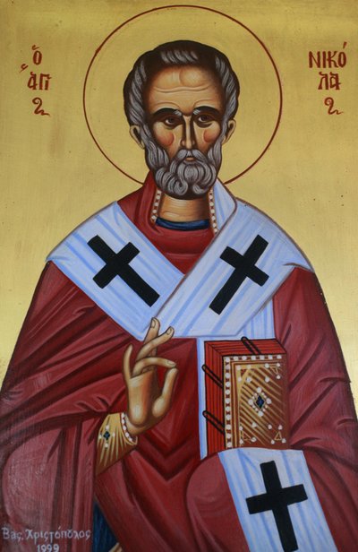 Icône grecque orthodoxe de Saint Nicolas, Grèce - Unbekannt